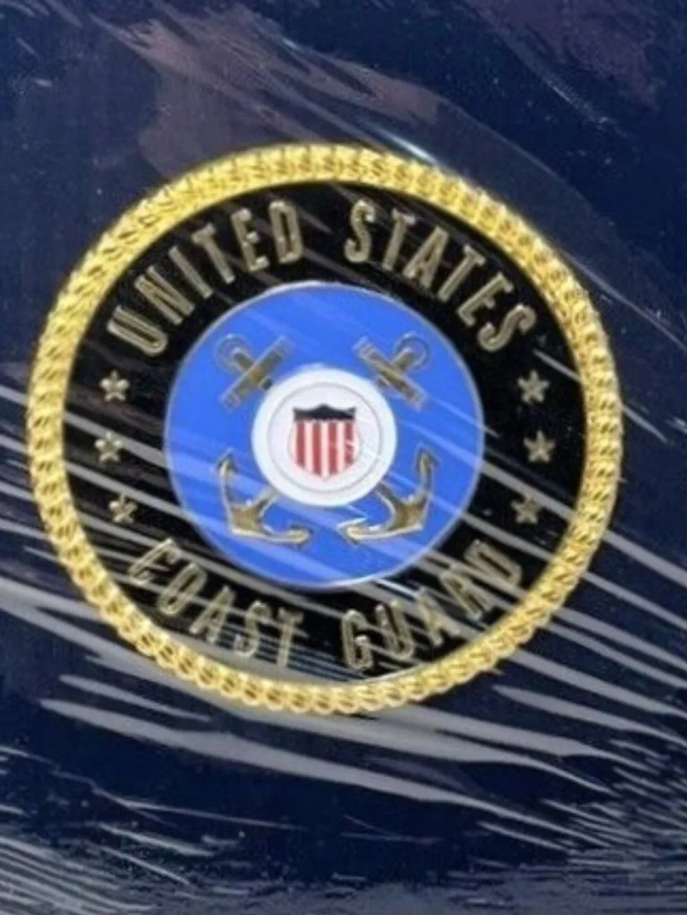 US Coast Guard Scrapbook Photo Album UNITED STATES Leather K&Company Anchor RARE